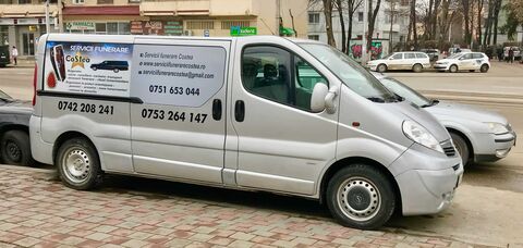 Exteriorul sediului Servicii Funerare Costea